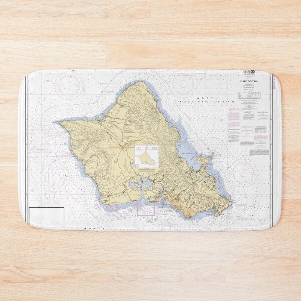 Item preview, Oahu Nautical charts designed and sold by cocreations.