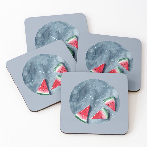 Item preview, Watermelons - Round - Watercolour Painting designed and sold by Pattokarts.