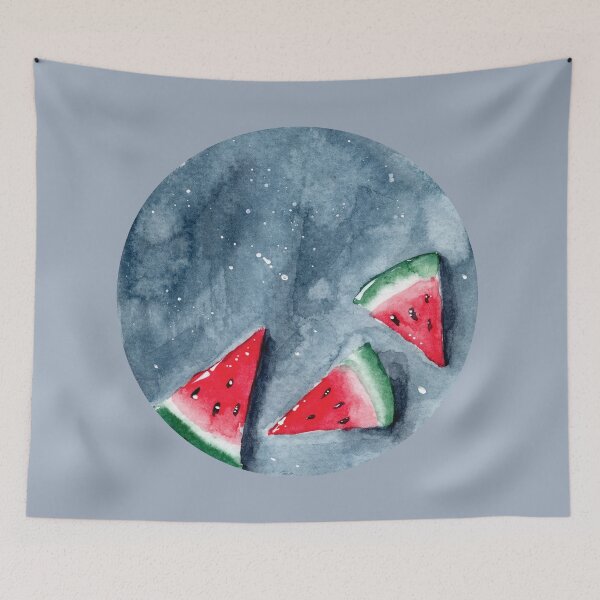 Item preview, Watermelons - Round - Watercolour Painting designed and sold by Pattokarts.