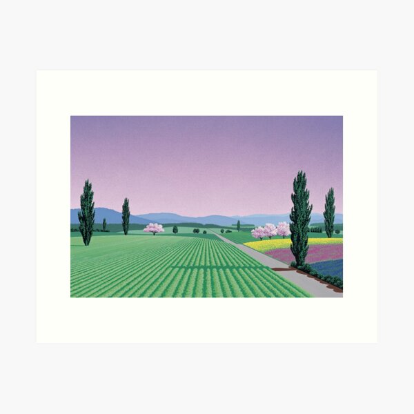Aperçu de l'œuvre Chemise Hiroshi Nagai Vaporwave créée et vendue par coolhiphoptees.