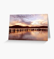 Water Sunrise Greeting Card
