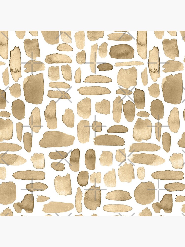 Watercolor Paint Brush Stroke Pattern - Cappuccino by annieparsons