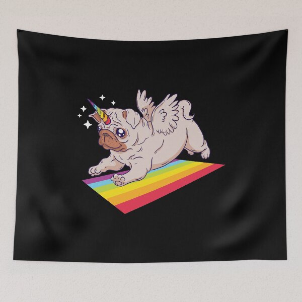 Item preview, Pug Unicorn - Cute Rainbow Dog Puppy Magic designed and sold by PrintPress.