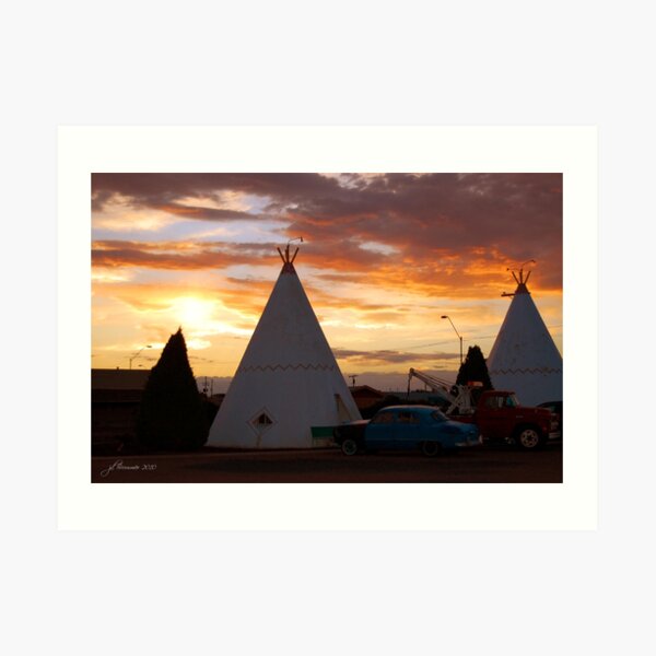 Route 66 Accomodations Art Print
