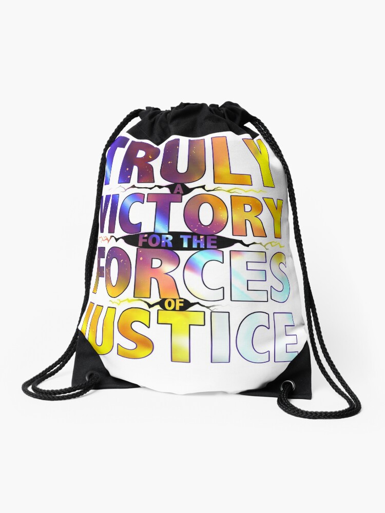 justice drawstring bag