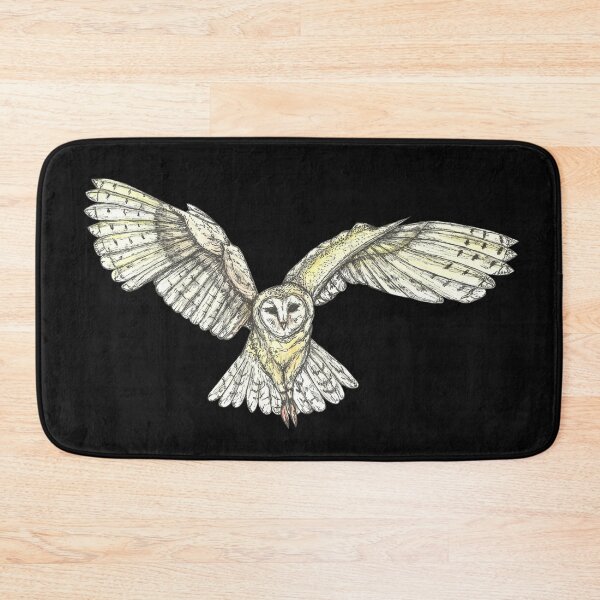 Item preview, Barn owl in flight designed and sold by SerenSketches.