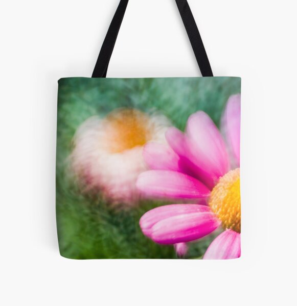 Colorful macro flower All Over Print Tote Bag