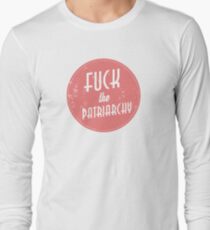Fuck The Patriarchy Feminist Sticker Long Sleeve T-Shirt
