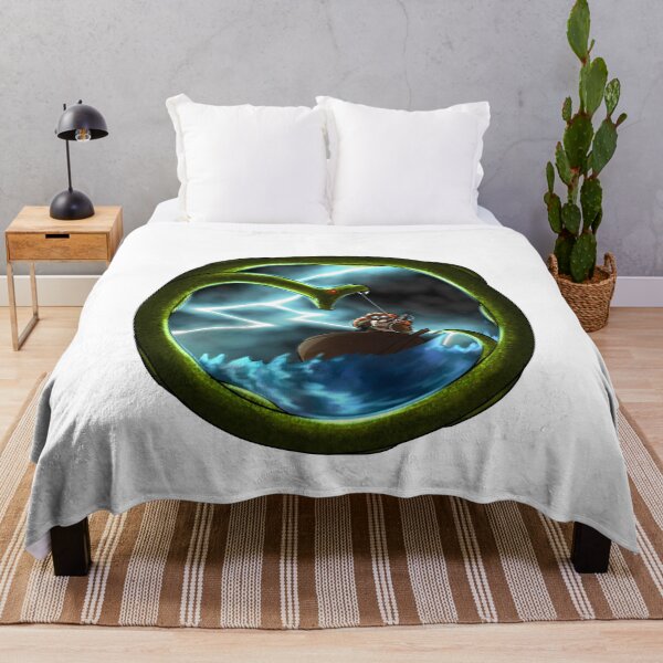 Thor vs Jormungandr Throw Blanket
