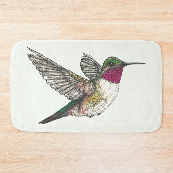 Item preview, Ruby Throated Hummingbird designed and sold by SerenSketches.