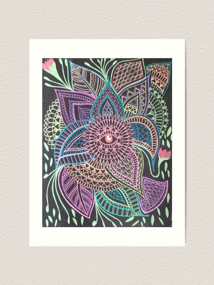 A Simple Colourful Mandala Drawing. Stock Illustration - Illustration of  decoration, lines: 174873295