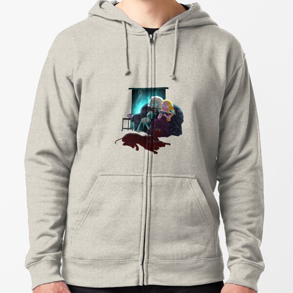 Cozy Winter Night Zipped Hoodie
