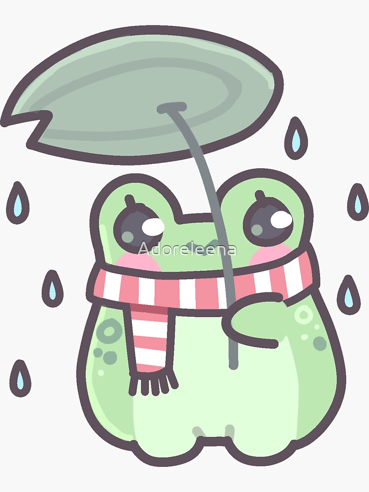 small frog Sticker for Sale by Adoreleena