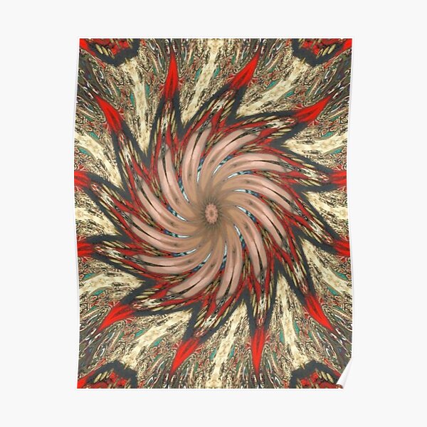 #Illusions gif, #abstract, #design, #pattern, art, illustration, twirl, hypnosis, twist, target, spiral Poster