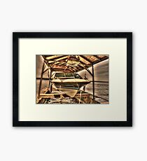 Boat out of water Framed Print
