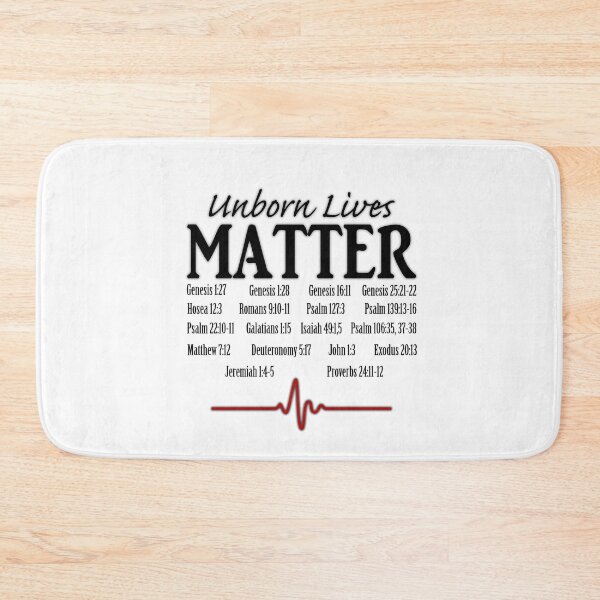 Item preview, Unborn Lives Matter Verses Heartbeat ProLife Anti-Abortion designed and sold by KCTraders.