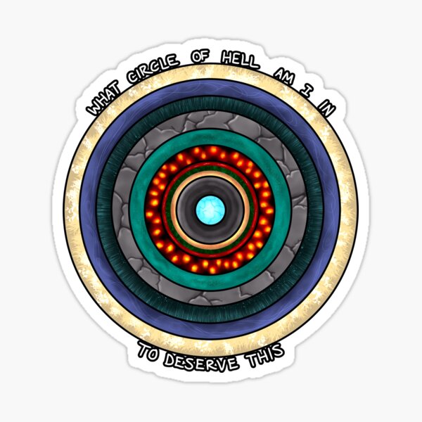 Item preview, Circles of Hell designed and sold by OSPYouTube.