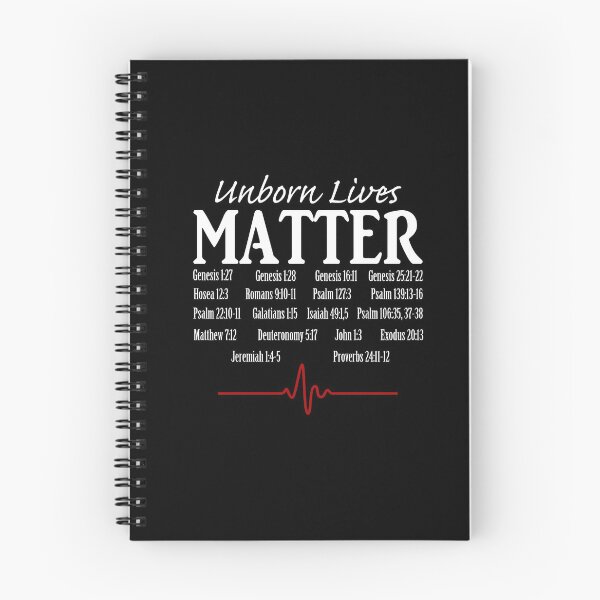 Item preview, Unborn Lives Matter Verses Heartbeat ProLife Anti-Abortion White Ink designed and sold by KCTraders.