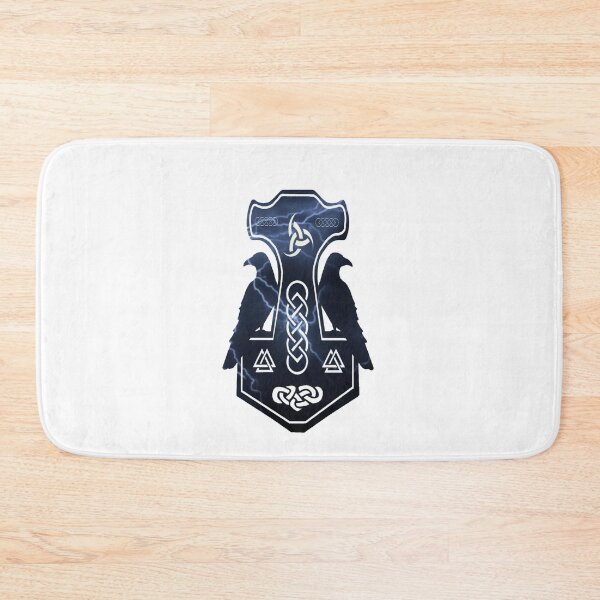 Item preview, Lightning Bolt Thor's Hammer with Ravens designed and sold by imphavok.