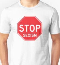 Camiseta unisex Pare el sexismo camiseta feminista