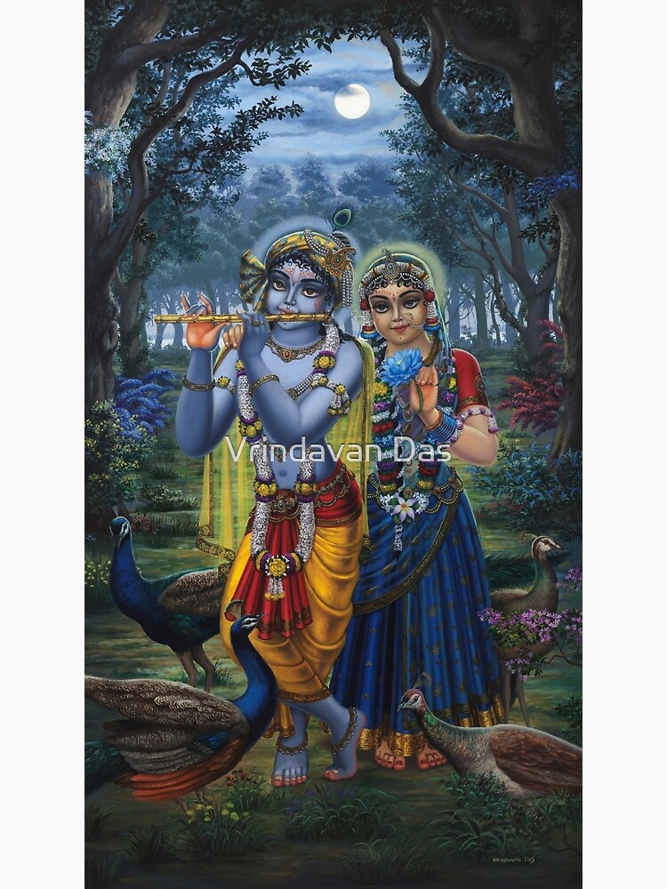 Radha and Krishna on full moon Radha and Krishna on full moon