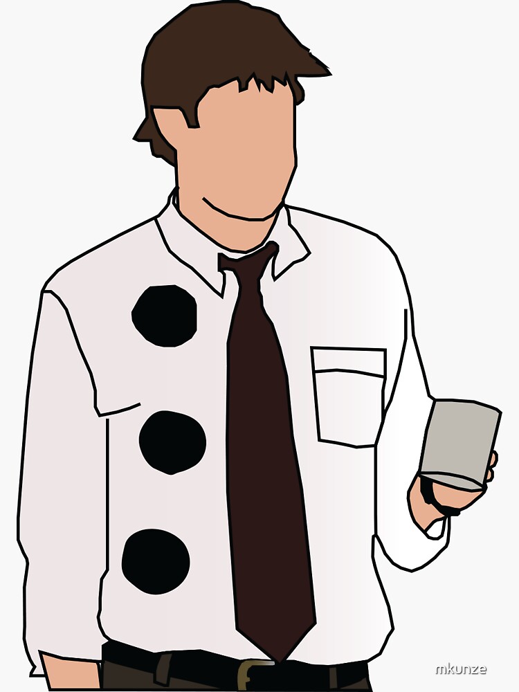 "Three Hole Punch Jim" Sticker for Sale by mkunze Redbubble