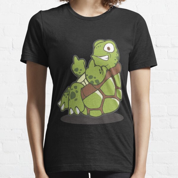 What the shell? Middle finger turtle. Essential T-Shirt