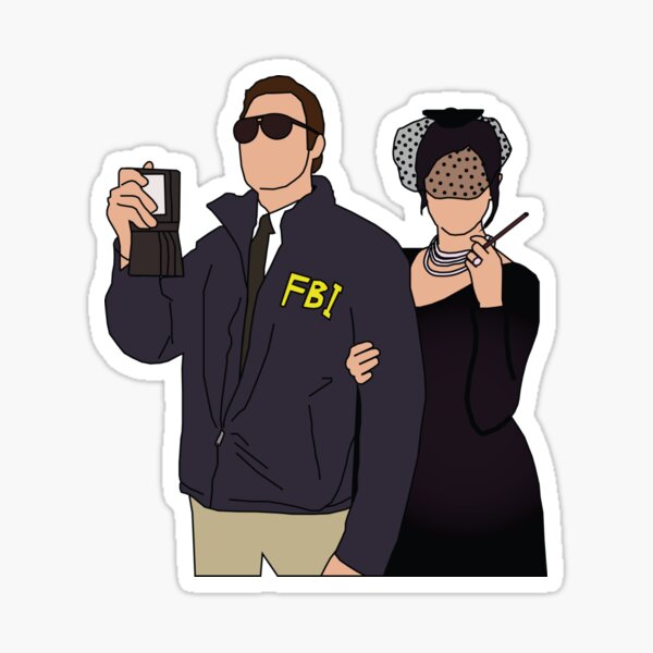 Burt Macklin y Janet Snakehole Pegatina