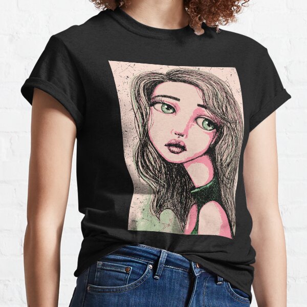 Green-Eyed Girl Classic T-Shirt
