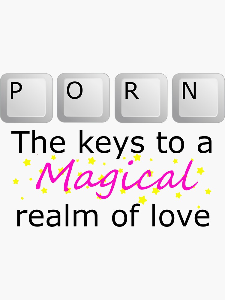 "P O R N Keys" Sticker for Sale by SifRants | Redbubble