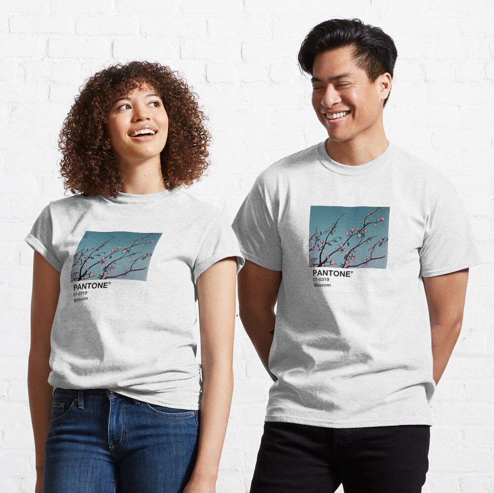 Blossom PANTONE 90s Anime estética Camiseta clásica