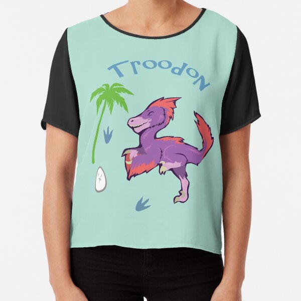 Cute Troodon Chiffon Top
