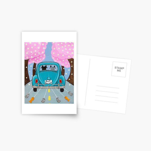 Item preview, Just Married Cats designed and sold by KilkennyCat Art.