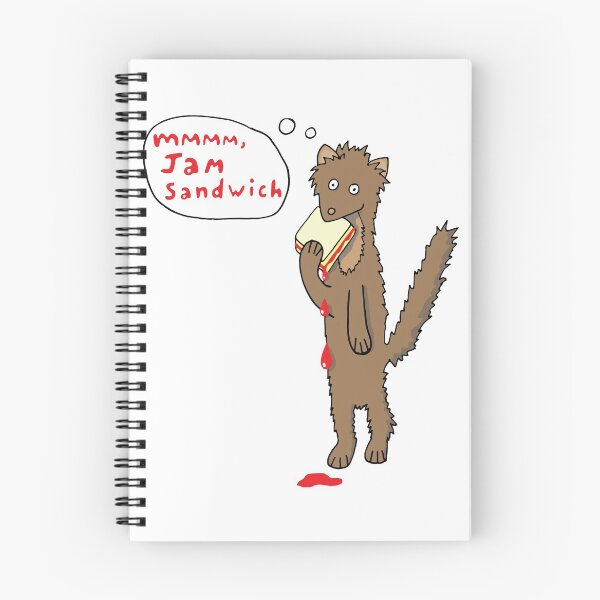 Item preview, Cute Pine Marten eating a Jam Sandwich designed and sold by Geek-topia.