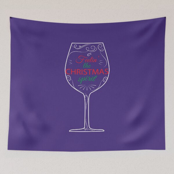 Item preview, Christmas - Drinking Wine, Beer, and Liquor - Feelin' the Spirit (Style 2D) designed and sold by WordvineMedia.