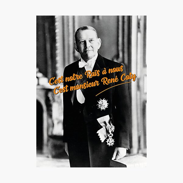 Impression photo « René Coty - OSS 117 », par Soronelite | Redbubble