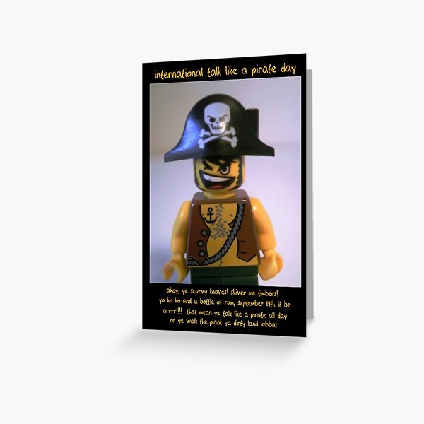 International Talk Like a Pirate Day Greeting Card (September 19th) Greeting Card