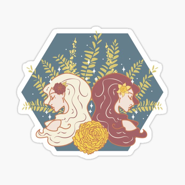 Gemini Twins - NIGHT Sticker