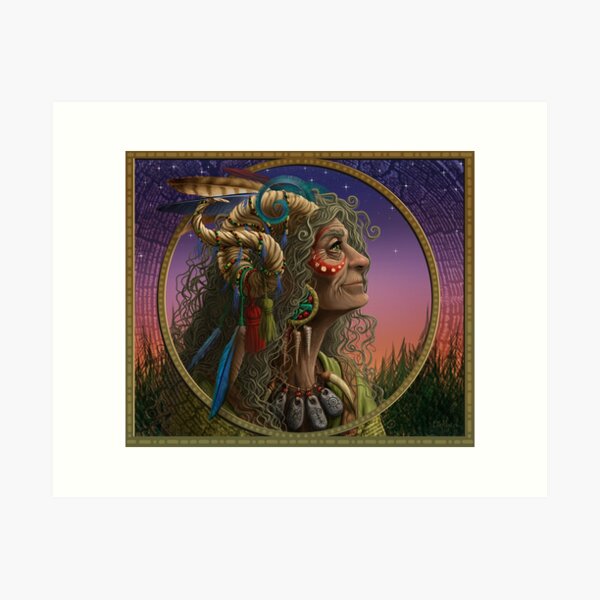 Wise Woman v1 Art Print