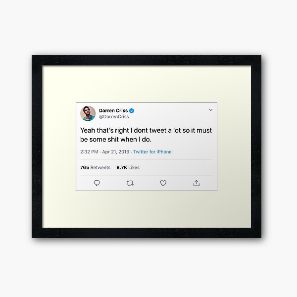 Item preview, Darren Criss Tweet designed and sold by Musical Maia.