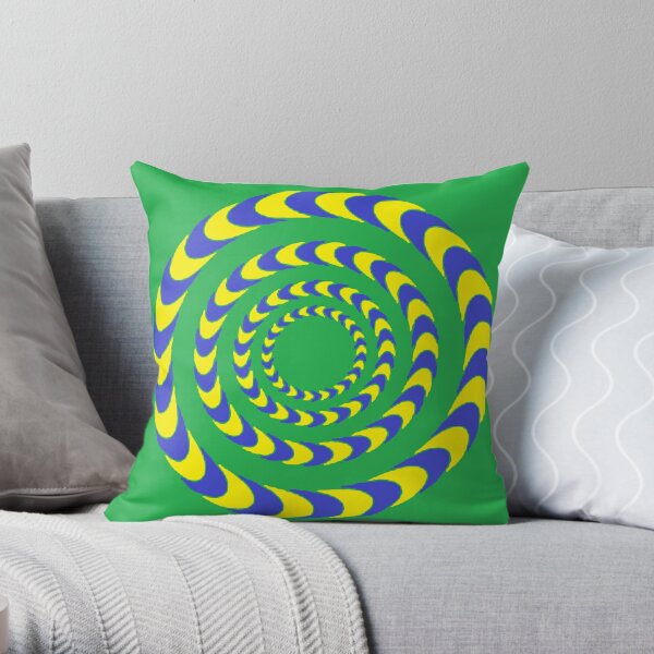 #Illusions gif, #abstract, #design, #pattern, art, illustration, twirl, hypnosis, twist, target, spiral Throw Pillow