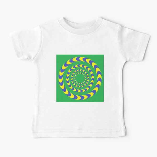 #Illusions gif, #abstract, #design, #pattern, art, illustration, twirl, hypnosis, twist, target, spiral Baby T-Shirt