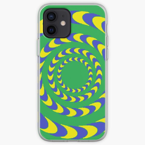 #Illusions gif, #abstract, #design, #pattern, art, illustration, twirl, hypnosis, twist, target, spiral iPhone Soft Case