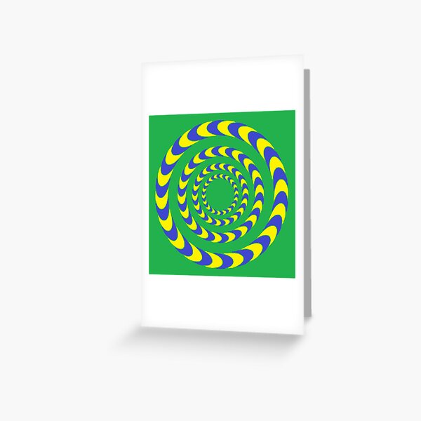 #Illusions gif, #abstract, #design, #pattern, art, illustration, twirl, hypnosis, twist, target, spiral Greeting Card