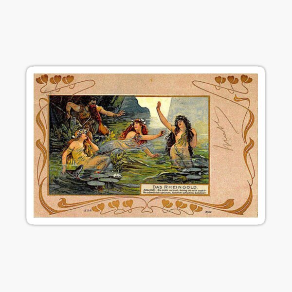 Das Rheingold Mermaids of Rhine Sticker