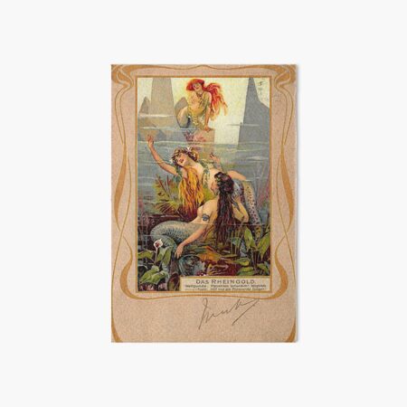 Das Rheingold Mermaid Art Board Print