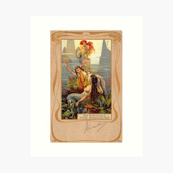 Das Rheingold Mermaid Art Print