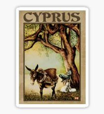 Travel Poster 09 - Chobani resting, Cyprus Sticker