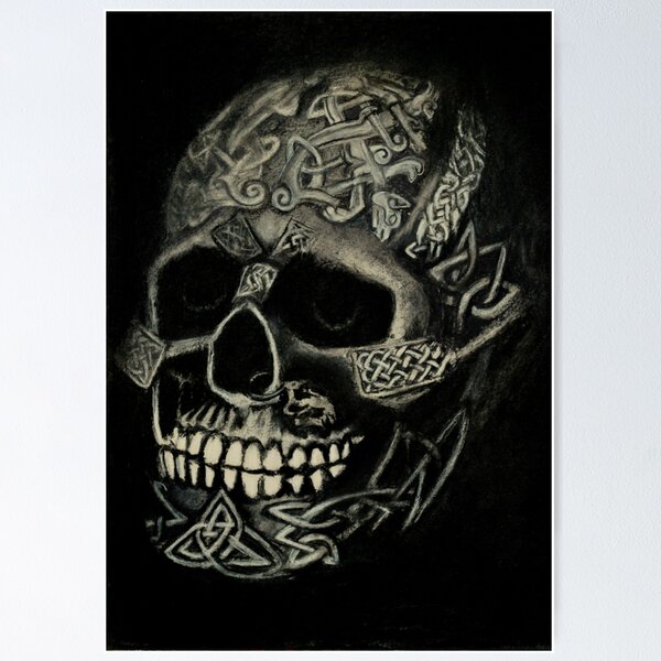 Item preview, Celtic Skull designed and sold by Lynn Hughes.