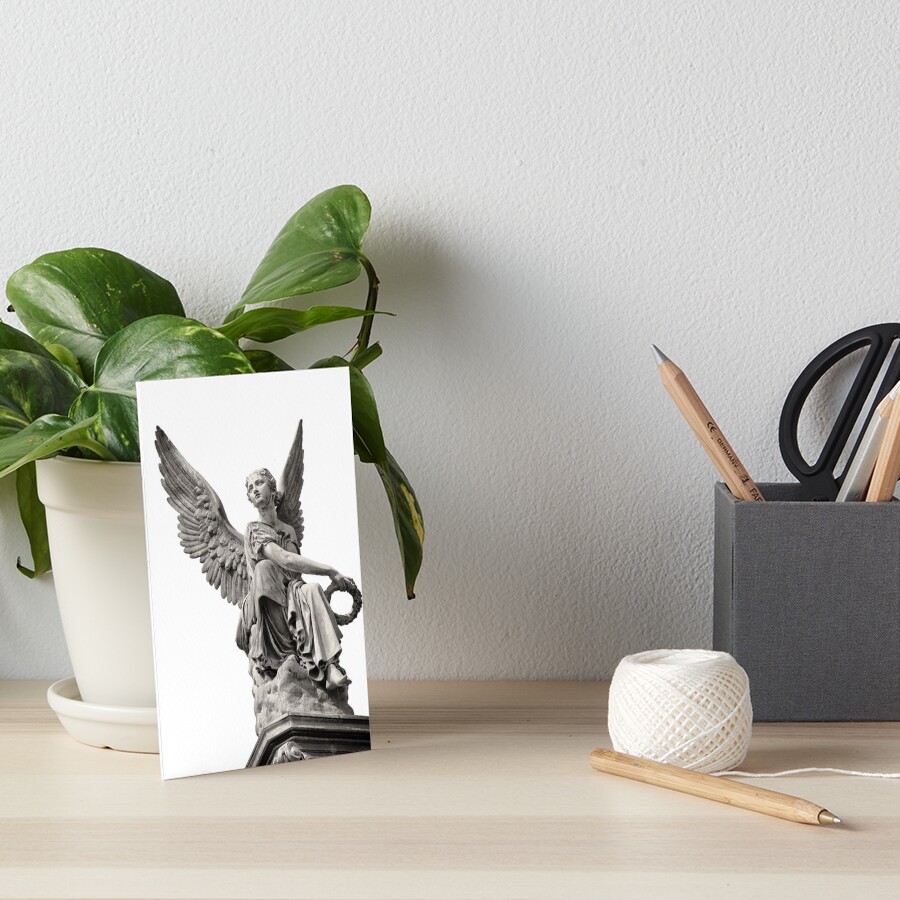 "Nijmegen, Holland Angel Statue" Art Board Print for Sale by